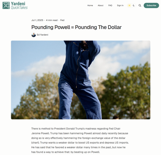 纵横配资 华尔街老将辣评：特朗普痛批鲍威尔，意在削弱美元！